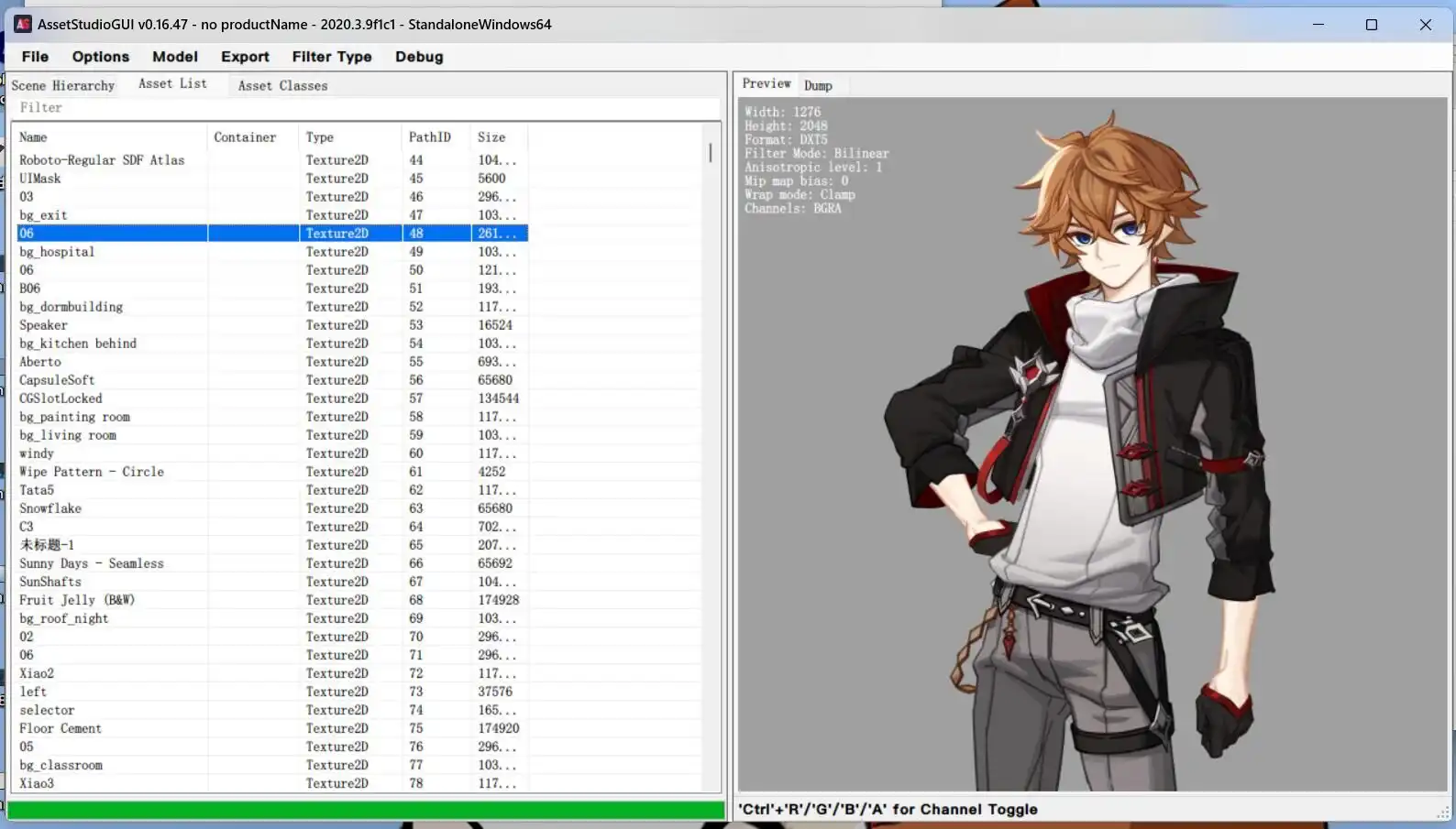 提取Unity引擎游戏资源 - 提瓦特事件簿原图